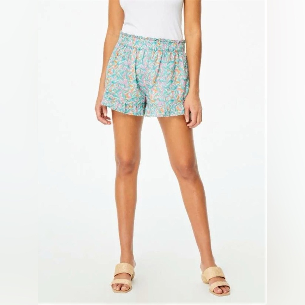 Roller Rabbit Peri Cissy Ruffle Trim Shorts